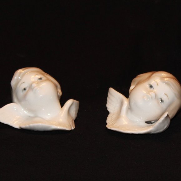 LLADRO 4884 & 4885 Angel heads